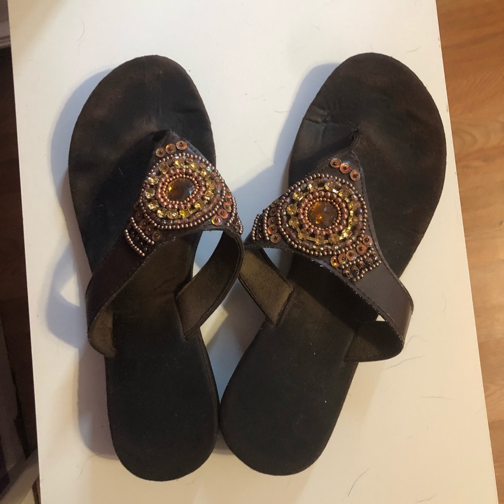 high rise sandals .